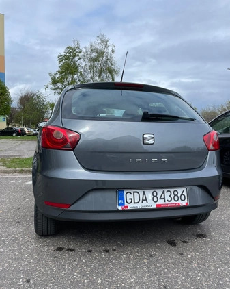 Seat Ibiza cena 20000 przebieg: 102700, rok produkcji 2012 z Gdańsk małe 106